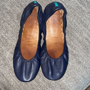 Tieks Navy Blue and Aqua size 8